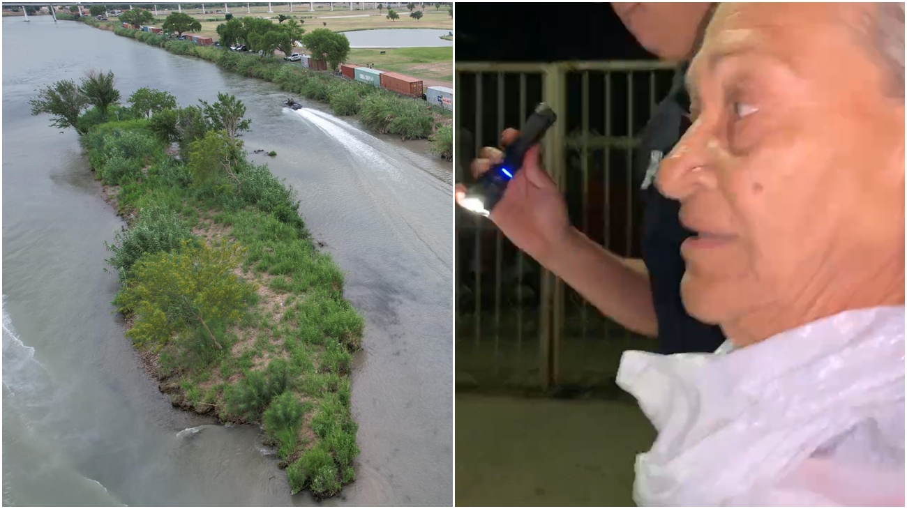 Cubana de 70 años queda atrapada de noche en islote del río Bravo (video)