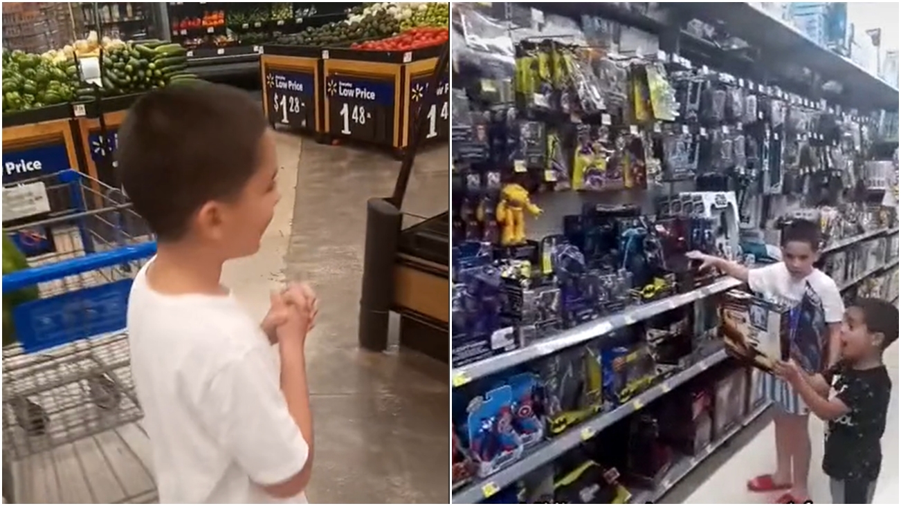 Viral: así reaccionan dos niños cubanos recién llegados a EEUU al ver una juguetería (video)