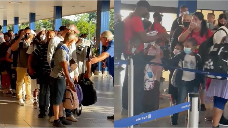 Viral: Desfile de cubanos en un aeropuerto de la isla con destino a Nicaragua (video)