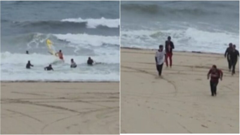 Grupo de balseros cubanos desembarca en playa de Florida poco antes del paso de Ian (video)