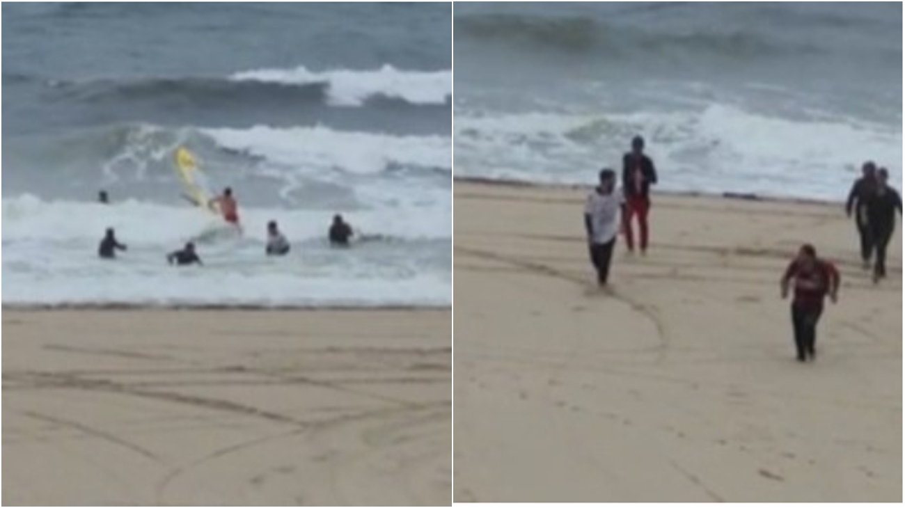 Grupo de balseros cubanos desembarca en playa de Florida poco antes del paso de Ian (video)