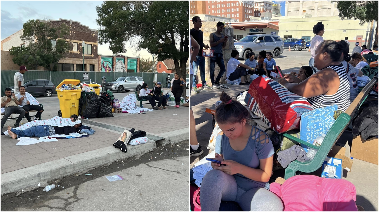 EEUU: Migrantes pasan sus primeros días durmiendo en la calle sin dinero para seguir