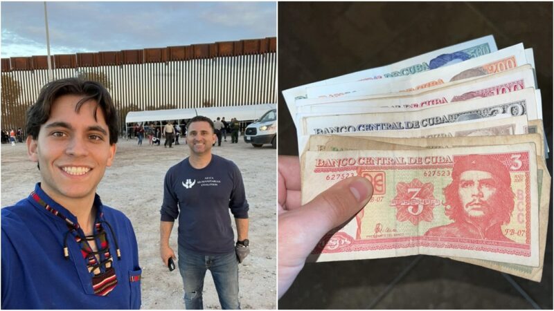 Cubanos responden a activista que encuentra 2 mil 500 pesos en Yuma, frontera de EEUU (video)