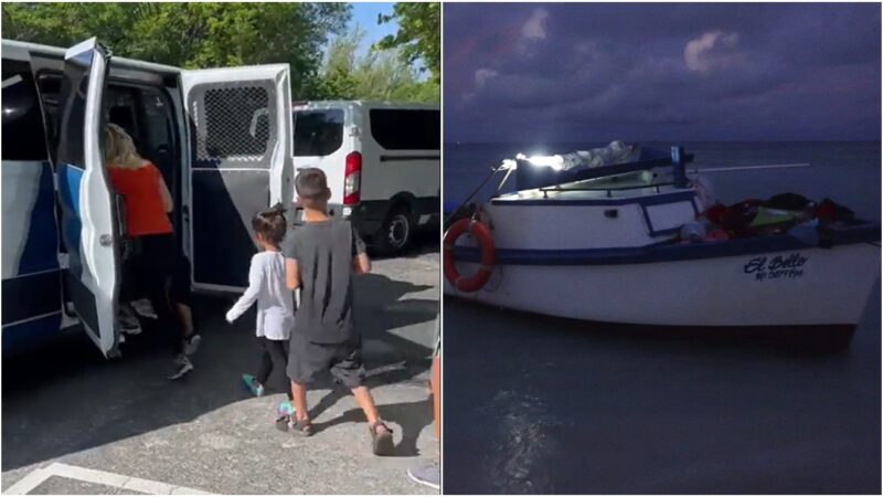 Florida: 15 menores de edad en un grupo de 42 cubanos detenidos tras arribar a los cayos