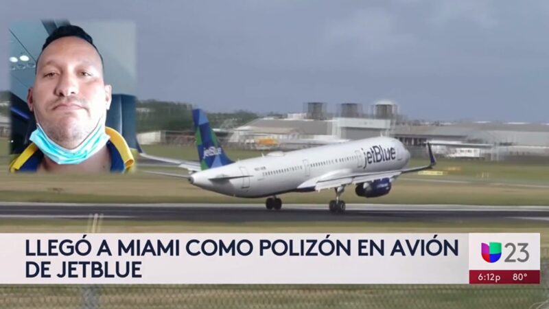 Cubano que logró colarse en avión de JetBlue y llegar a EEUU tiene orden de deportación