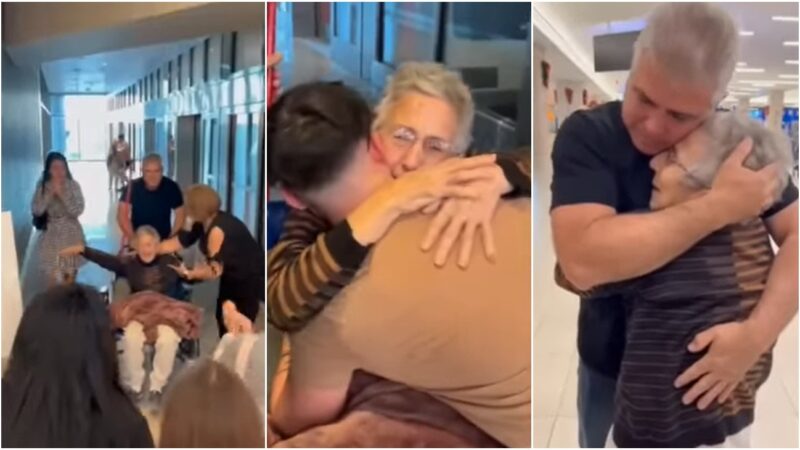 Emotivo recibimiento a abuela cubana de 85 años tras cruzar la frontera de EEUU (video)