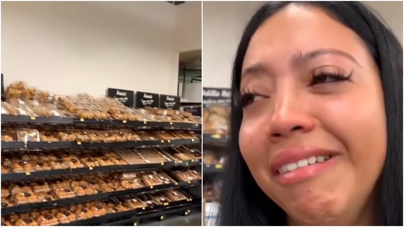 Cubana recién llegada a EEUU rompe a llorar al entrar a un mercado por primera vez (video)