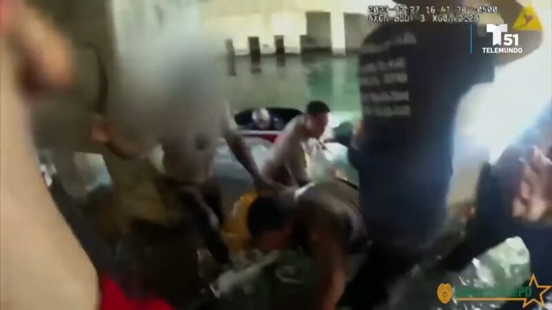 Miami: Dramático rescate de un niño de 3 años a punto de ahogarse dentro de un auto en un canal