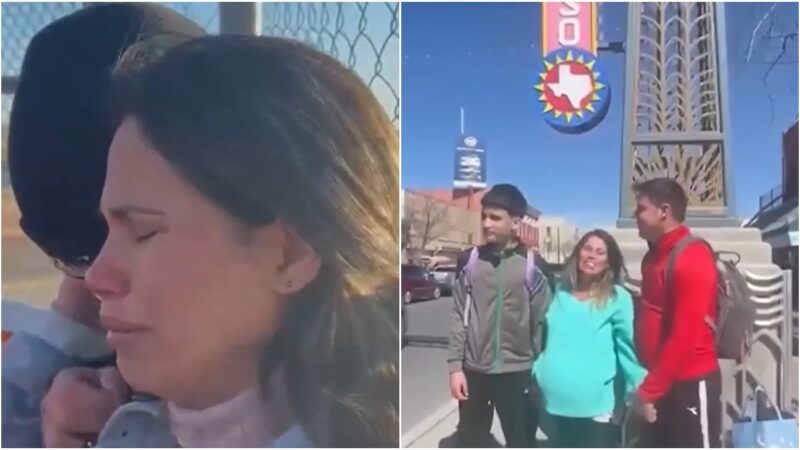 Embarazada cubana logra reunirse en EEUU con su hijo y esposo tras dramática separación en frontera (video)