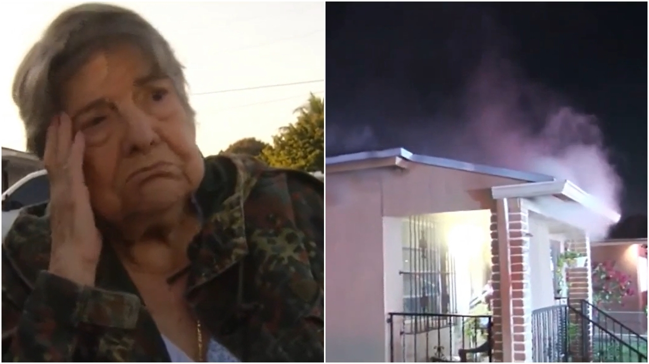 Anciana cubana pierde su casa en Hialeah y todas sus pertenencias tras un voraz incendio (video)