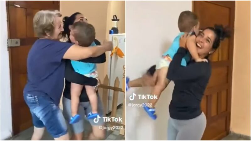 Viral: Familia cubana estalla de alegría al recibir la noticia de que su parole fue aprobado (video)