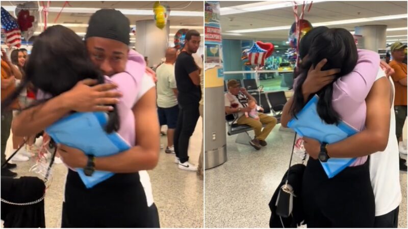 «No más distancia, lo logramos»: Emotiva bienvenida de una cubana a su pareja en EEUU